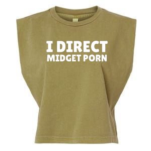 Funny I Direct Midget Porn Garment-Dyed Women's Muscle Tee