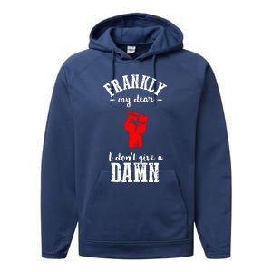 Frankly I Dont Give A Damn Performance Fleece Hoodie