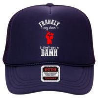 Frankly I Dont Give A Damn High Crown Mesh Back Trucker Hat