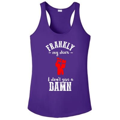 Frankly I Dont Give A Damn Ladies PosiCharge Competitor Racerback Tank