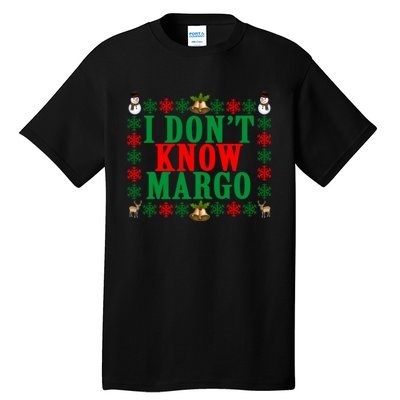 Funny I Don't Know Margo! Ugly Pajama Sweater Tall T-Shirt