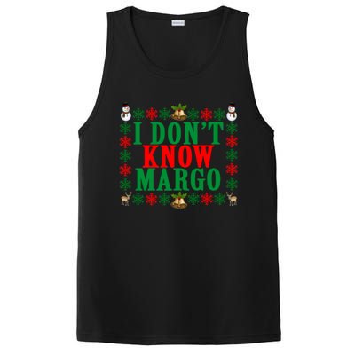 Funny I Don't Know Margo! Ugly Pajama Sweater PosiCharge Competitor Tank