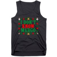 Funny I Don't Know Margo! Ugly Pajama Sweater Tank Top