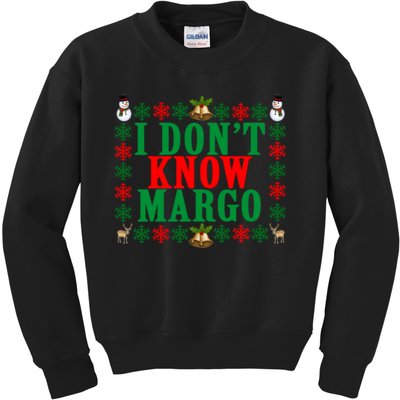 Funny I Don't Know Margo! Ugly Pajama Sweater Kids Sweatshirt