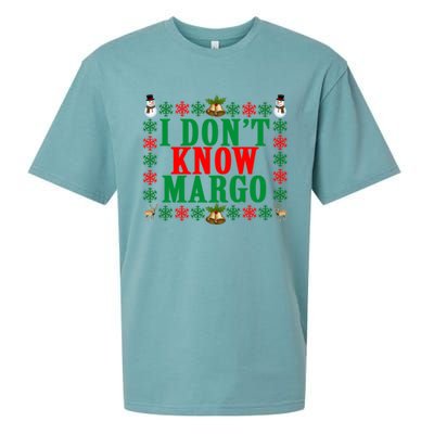 Funny I Don't Know Margo! Ugly Pajama Sweater Sueded Cloud Jersey T-Shirt