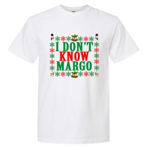 Funny I Don't Know Margo! Ugly Pajama Sweater Garment-Dyed Heavyweight T-Shirt