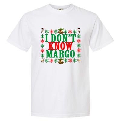 Funny I Don't Know Margo! Ugly Pajama Sweater Garment-Dyed Heavyweight T-Shirt