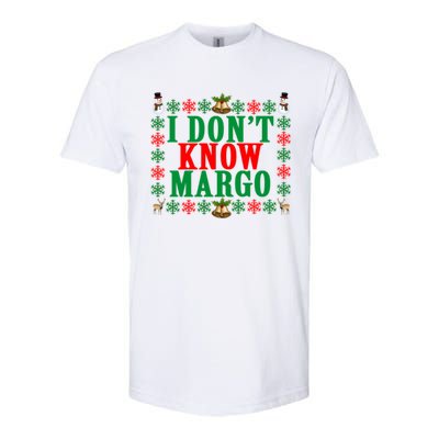 Funny I Don't Know Margo! Ugly Pajama Sweater Softstyle® CVC T-Shirt