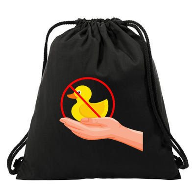 Funny I Dont Give A Duck No Ducks Given Sarcastic Drawstring Bag