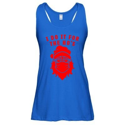 Funny I Do It For The Hos Christmas Santa Christmas Xmas Gift Ladies Essential Flowy Tank