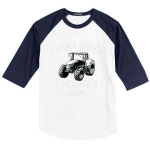 Funny I Don't Snore I Dream I'm A Tractor For Dad Baseball Sleeve Shirt