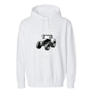 Funny I Don't Snore I Dream I'm A Tractor For Dad Garment-Dyed Fleece Hoodie