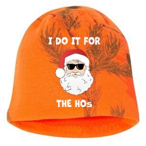 Funny I Do It For The Hos Funny Santa In Dark Sunglasses Gift Kati - Camo Knit Beanie