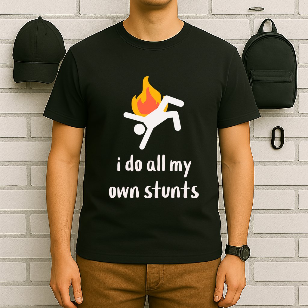 Funny I Do All My Own Stunts T-Shirt