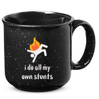 Funny I Do All My Own Stunts 15oz Campfire Ceramic Mug