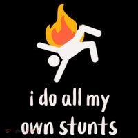 Funny I Do All My Own Stunts Magnet