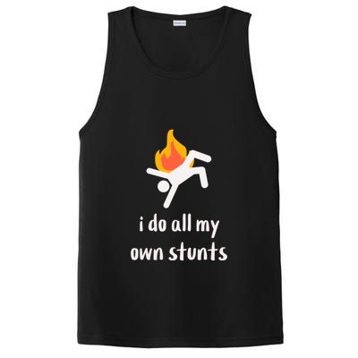 Funny I Do All My Own Stunts PosiCharge Competitor Tank