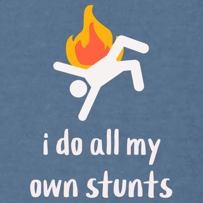 Funny I Do All My Own Stunts Garment-Dyed Sweatshirt