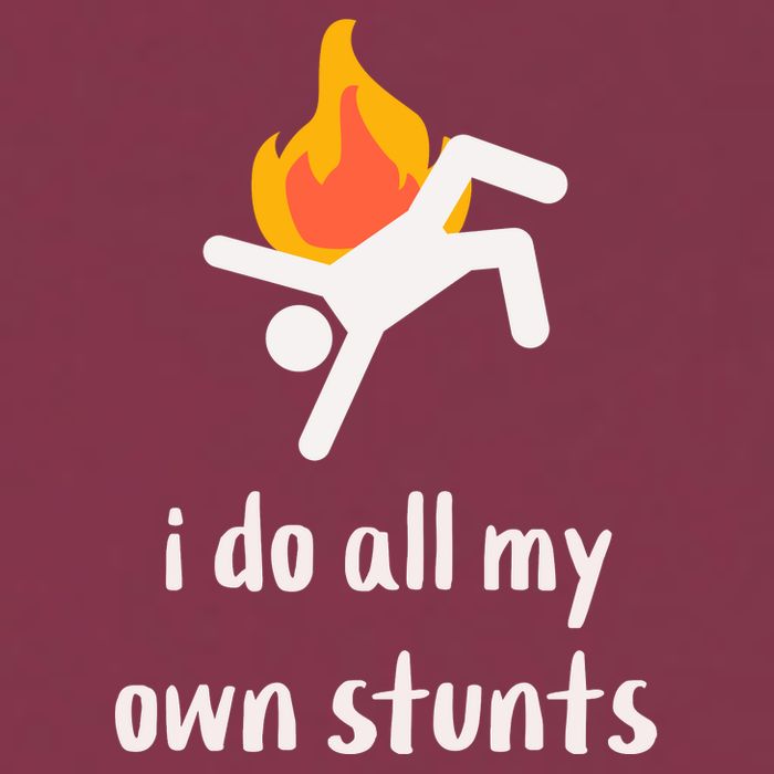 Funny I Do All My Own Stunts 16oz Travel Tumbler