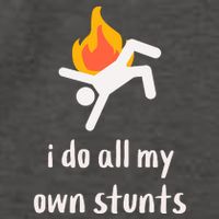 Funny I Do All My Own Stunts Vector Backpack