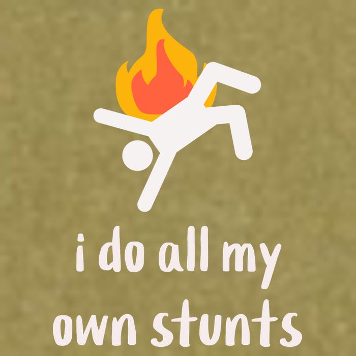 Funny I Do All My Own Stunts Garment-Dyed Women's Muscle Tee