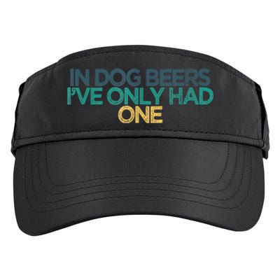 Funny In Dog Beers I've Only Had One Adult Drive Performance Visor