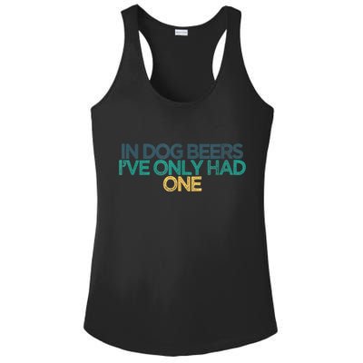 Funny In Dog Beers I've Only Had One Ladies PosiCharge Competitor Racerback Tank