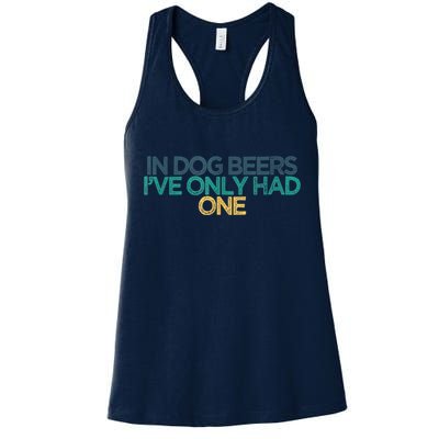 Funny In Dog Beers I've Only Had One Womens Tank Top