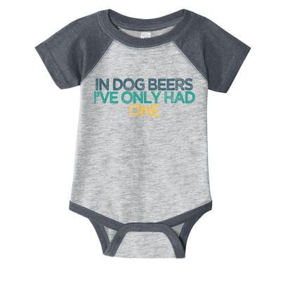 Funny In Dog Beers I've Only Had One Infant Baby Jersey Bodysuit