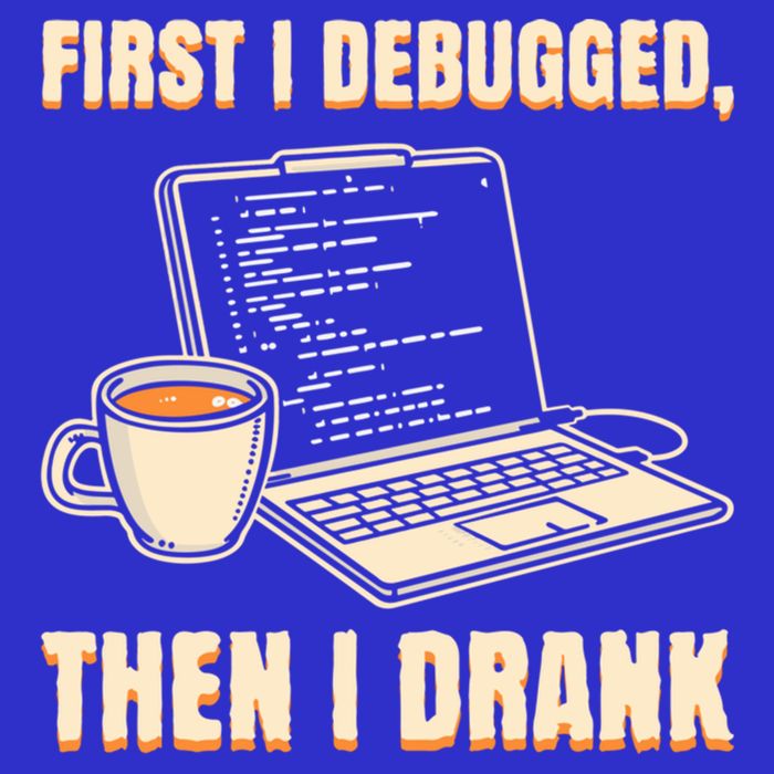 First I Debugged Then Coffee Programmer Software Developer Gift Valucap Bio-Washed Visor