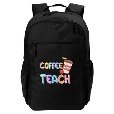First I Drink The Coffee Then Teach The Child Daily Commute Backpack