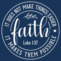 Faith It Does Not Make Things Easier It Makes Them Possible LukeJesus Infant Baby Jersey Bodysuit
