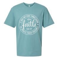 Faith It Does Not Make Things Easier It Makes Them Possible LukeJesus Sueded Cloud Jersey T-Shirt