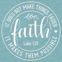 Faith It Does Not Make Things Easier It Makes Them Possible LukeJesus Sueded Cloud Jersey T-Shirt