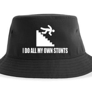 Funny I Do All My Own Stairs Stunts Upside Down Gift Sustainable Bucket Hat