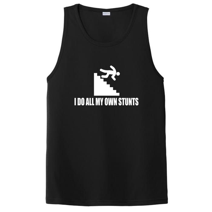 Funny I Do All My Own Stairs Stunts Upside Down Gift PosiCharge Competitor Tank