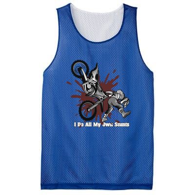 Funny I Do My Own Stunts Cool Motorcycle Gift For Men Women Gift Mesh Reversible Basketball Jersey Tank