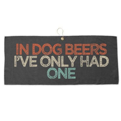 Funny In Dog Beers IVe Only Had One Large Microfiber Waffle Golf Towel