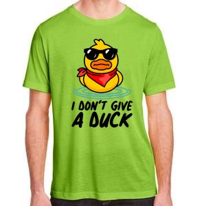 Funny I Dont Give A Duck Adult ChromaSoft Performance T-Shirt