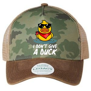 Funny I Dont Give A Duck Legacy Tie Dye Trucker Hat