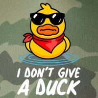 Funny I Dont Give A Duck Legacy Tie Dye Trucker Hat