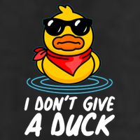 Funny I Dont Give A Duck 7 Panel Mesh Trucker Snapback Hat