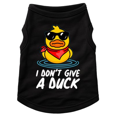 Funny I Dont Give A Duck Doggie Tank