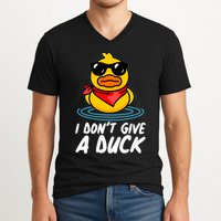 Funny I Dont Give A Duck V-Neck T-Shirt
