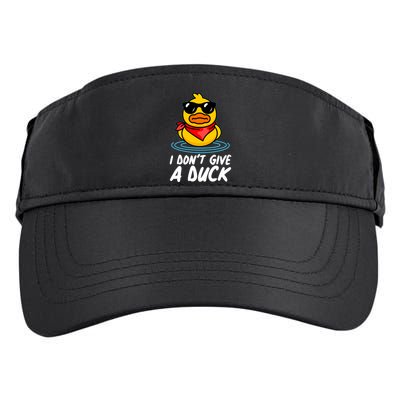 Funny I Dont Give A Duck Adult Drive Performance Visor