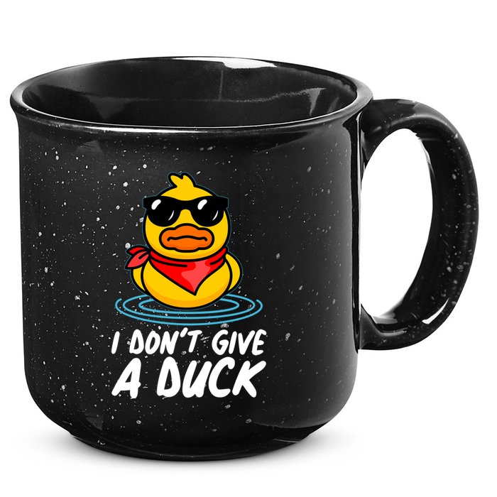 Funny I Dont Give A Duck 15oz Campfire Ceramic Mug