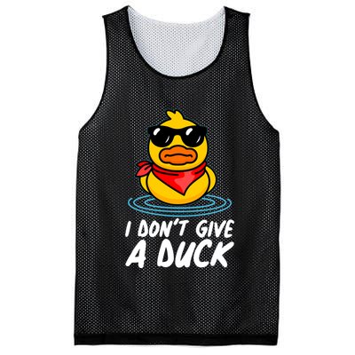 Funny I Dont Give A Duck Mesh Reversible Basketball Jersey Tank