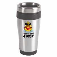 Funny I Dont Give A Duck 16oz Travel Tumbler