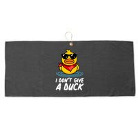 Funny I Dont Give A Duck Large Microfiber Waffle Golf Towel
