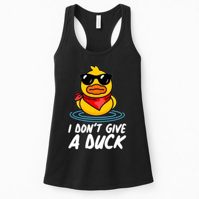 Funny I Dont Give A Duck Womens Tank Top
